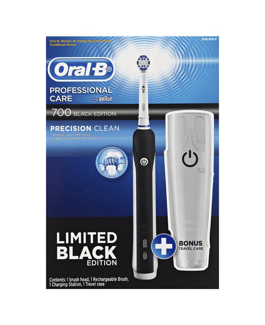OralB PRO 700 Black Electric Toothbrush Shaver Shop