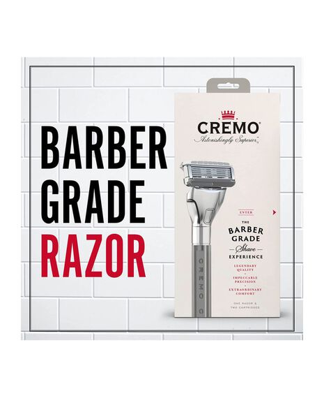 Barber Grade Razor with Blade Refills 2 Pack