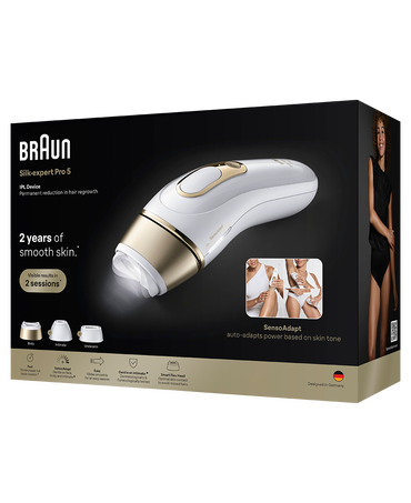 Silk-expert Pro 5 IPL Hair Removal Device with 3 Heads