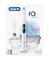 iO7 Electric Toothbrush with Travel Case - White with Bonus Pouch