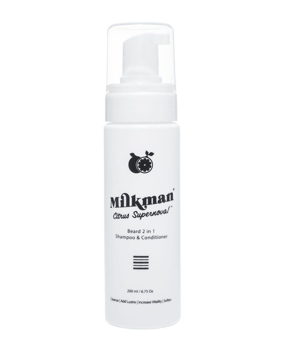 Milkman 2 in 1 Beard Shampoo & Conditioner 200ml Citrus Supernova Shaver Shop