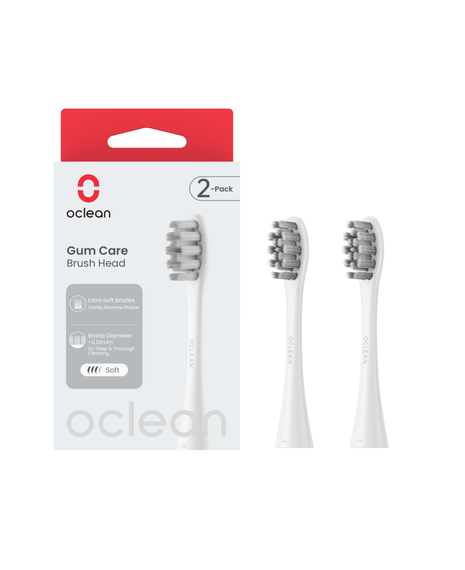 Gum Care Replacement Brush Head Refills 2 Pack - White