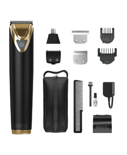 Advanced Stainless Steel Lithium-ion Grooming Kit - Black & Gold