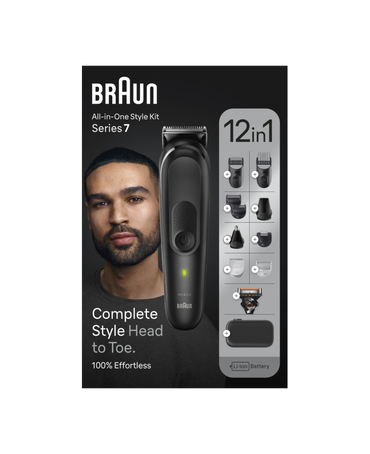 Series 7 12-in-1 All-in-One Waterproof Style Grooming Kit with Charging Stand