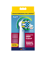 Floss Action Deep Clean Brush Head Refills 8 Pack