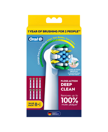 Floss Action Deep Clean Brush Head Refills 8 Pack