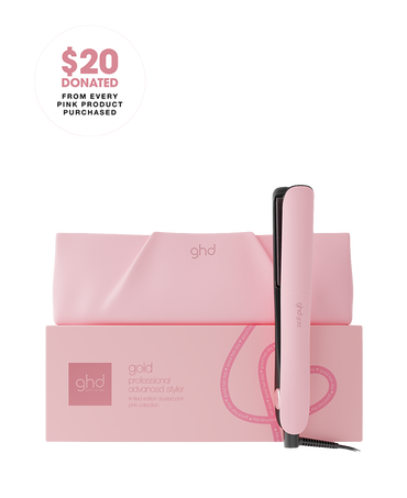 Gold Hair Straightener in Dusted Pink - Limited Edition