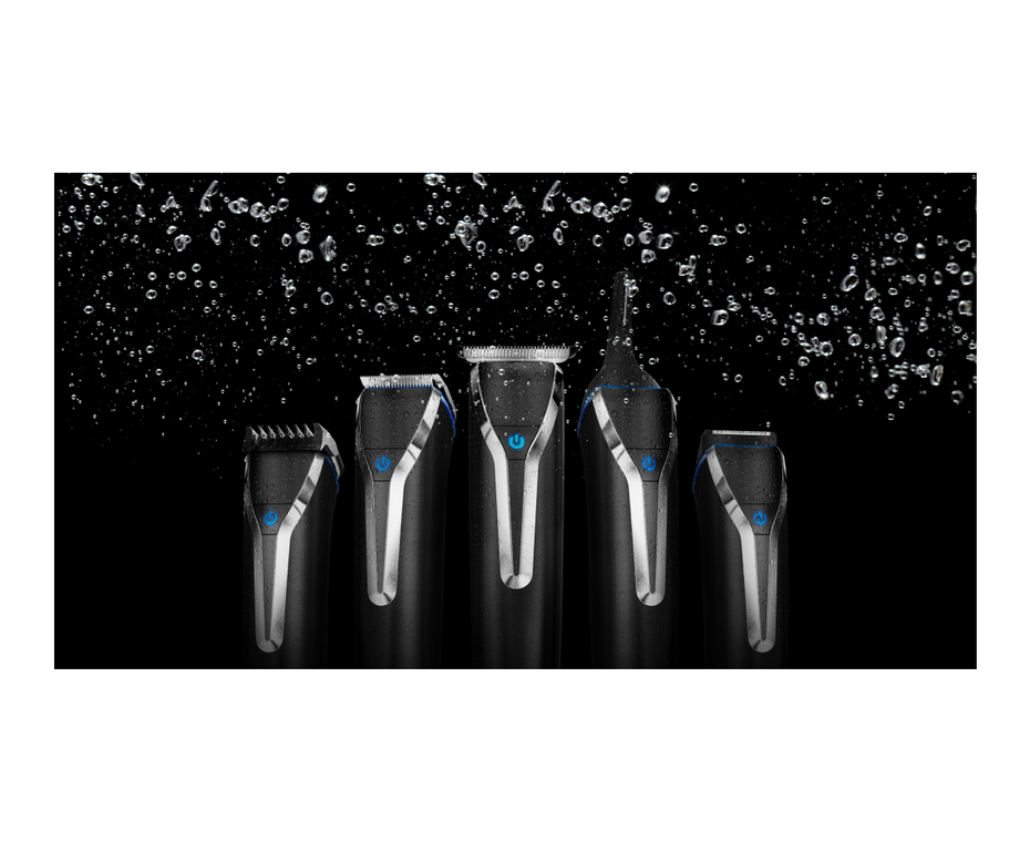 Wahl Waterproof LithiumIon Stainless Steel Grooming Kit Black Shaver Shop