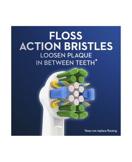 FlossAction Electric Toothbrush Replacement Brush Head Refills 15 Pack