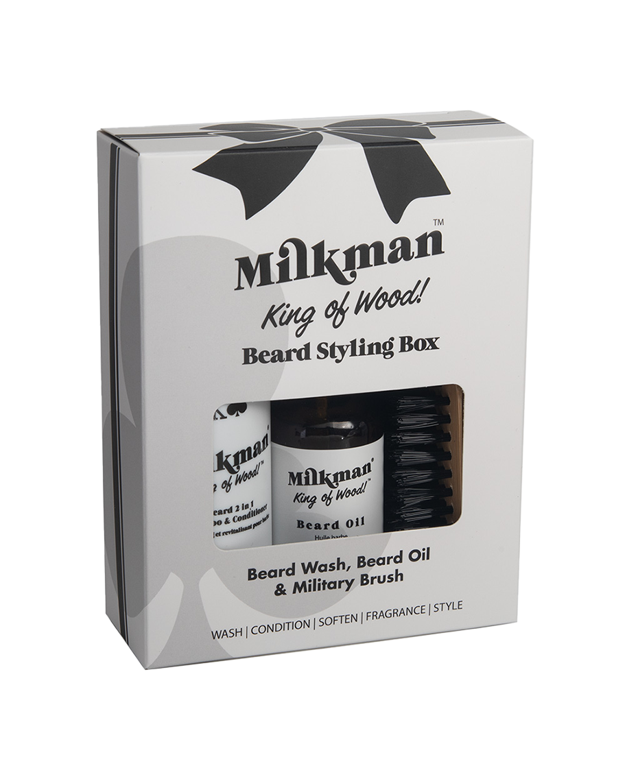 Milkman Beard Styling Box - King of Wood