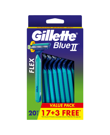 Blue II Razor 20 Pack