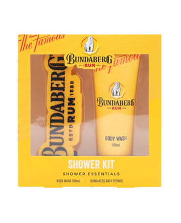 Shower Essentials Set with Body Wash 100mL & Sponge