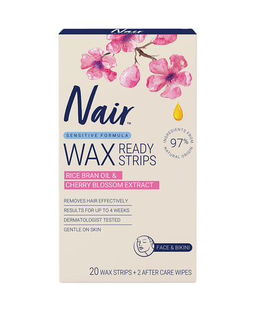 Face & Bikini Sensitive Formula Wax Ready Strips 20 Pack