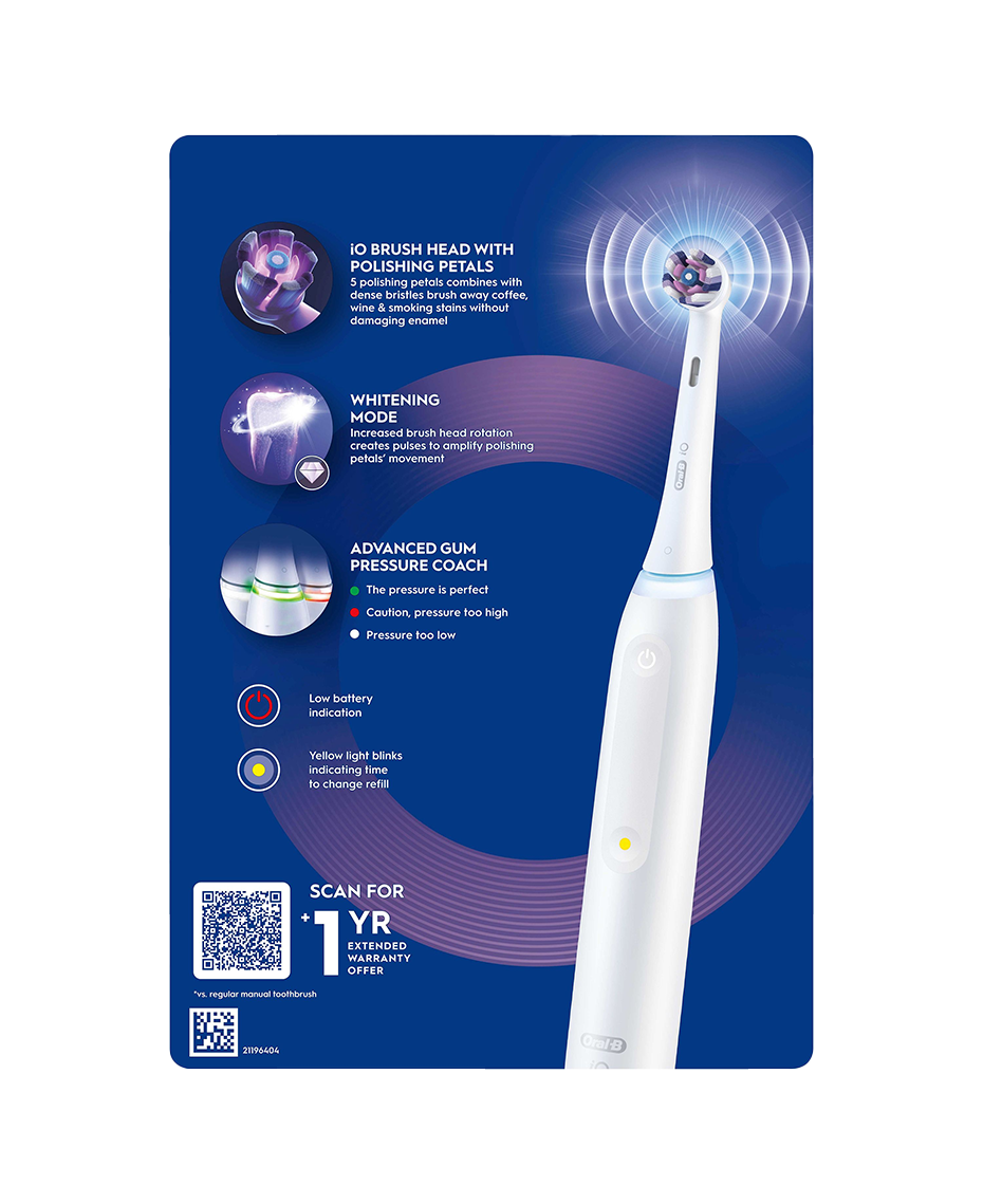 Oral-B | iO3 Electric Toothbrush - White | Shaver Shop