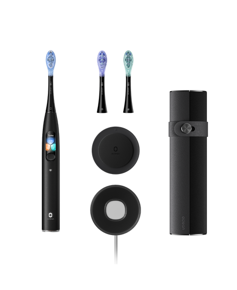 X Ultra S Smart Sonic Electric Toothbrush - Black with 3 Replacement Brush Head Refills