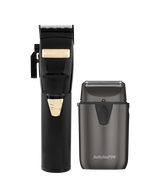 FX Lithium Clipper & UV Single Foil Shaver Duo Pack - Black