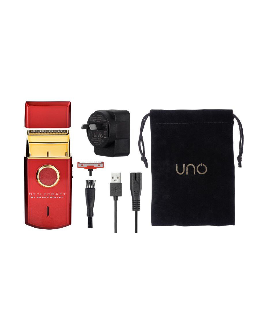 Silver Bullet Uno Single Foil Shaver Red Shaver Shop