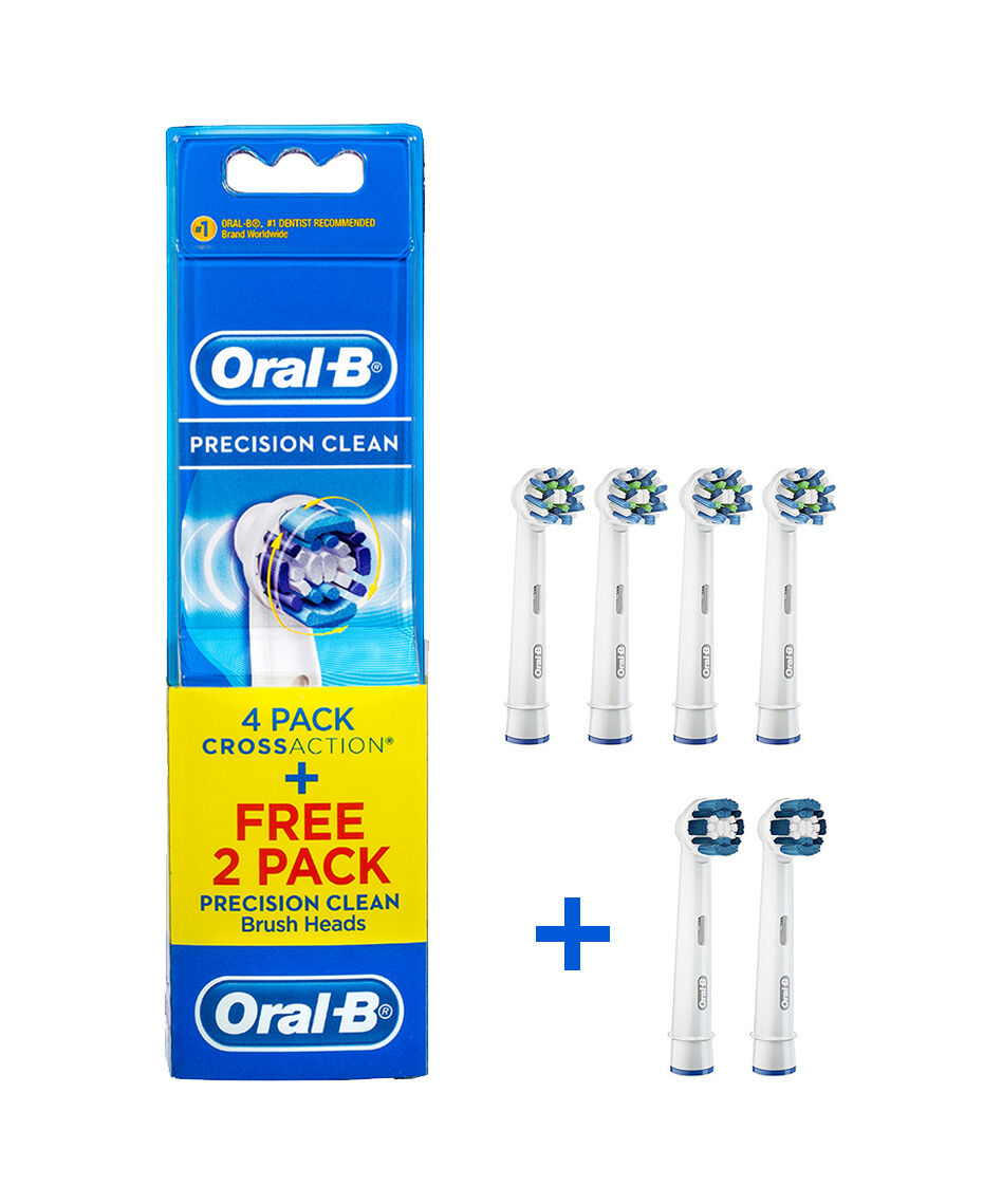 OralB CrossAction 4 Pack & Precision Clean 2 Pack Electric