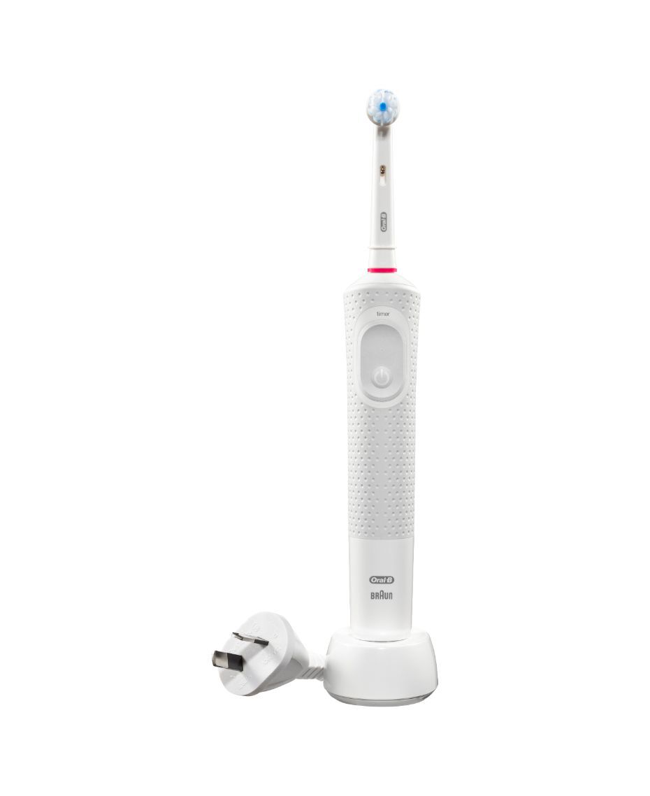 OralB Pro 100 Gum Care Electric Toothbrush White Shaver Shop