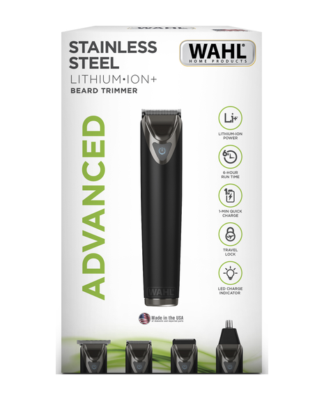 Advanced Stainless Steel Lithium-ion Grooming Kit - Black