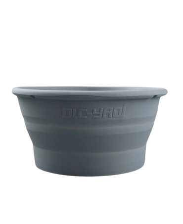Collapsible Silicone Shaving Bowl - Grey