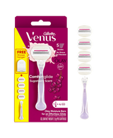 Comfortglide Sugarberry Razor with 4 Blades Refill