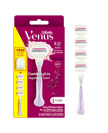 Comfortglide Sugarberry Razor with 4 Blades Refill