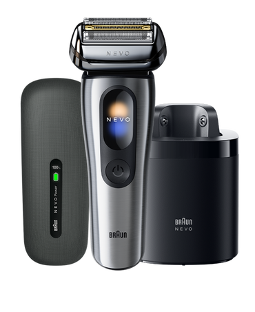 NEVO Wet & Dry Electric Shaver with 7-in-1 Care System & PowerCase