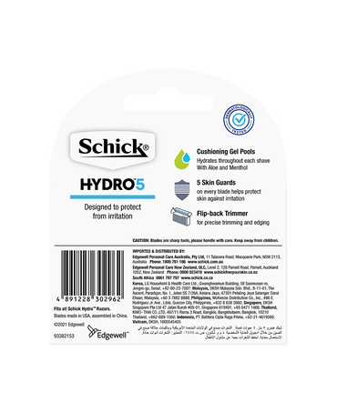 Hydro 5 Blade Refills 4 Pack