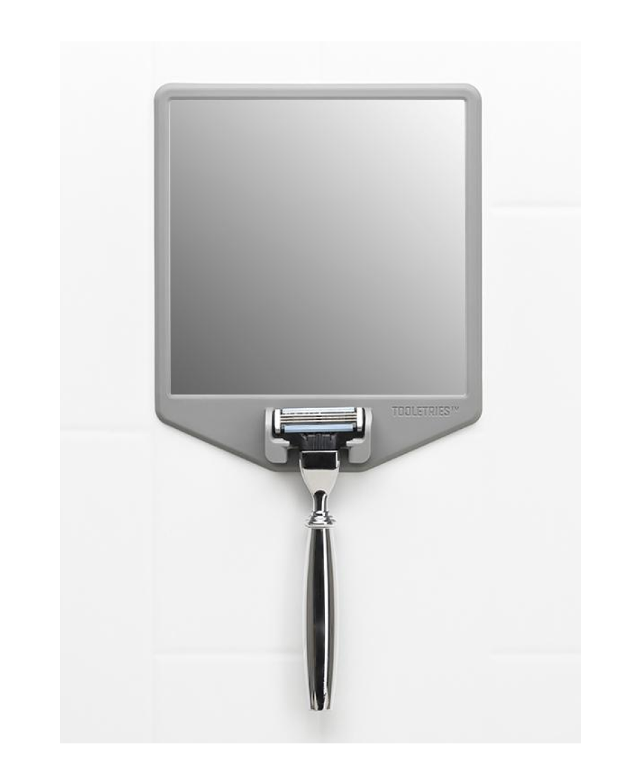 Tooletries The Joseph Mirror & Razor Holder Grey Shaver Shop