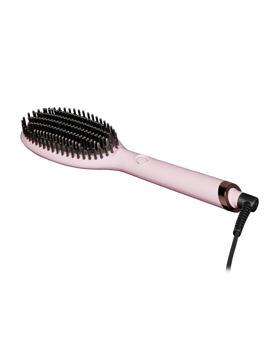 ghd® glide hair straightener brush in pink sorbet limited