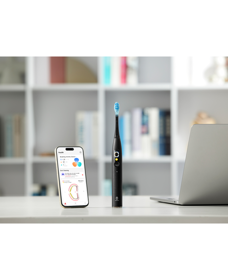 X Ultra S Smart Sonic Electric Toothbrush - Black with 3 Replacement Brush Head Refills