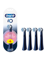 iO Clean & Gum Protect Brush Head Refills 4 Pack - Black