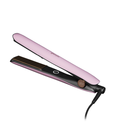 gold professional hair straightener in pink sorbet - limited edition