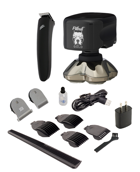 Pitbull Gold PRO Head Shaver & Baby Beast Trimmer 3SUM Combo