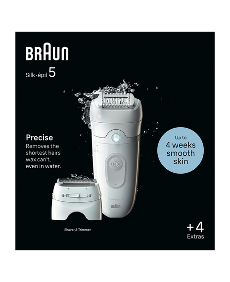 Silk-épil 5 Epilator with 4 Extras