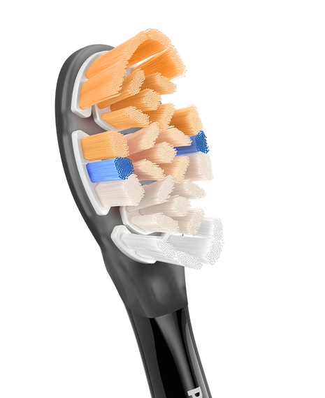 Sonicare A3 Premium All-in-One Replacement Head Refills 4 Pack - Black