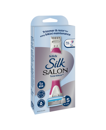 Silk Salon Trimmer & Razor + 5 Refills
