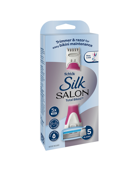 Silk Salon Trimmer & Razor + 5 Refills