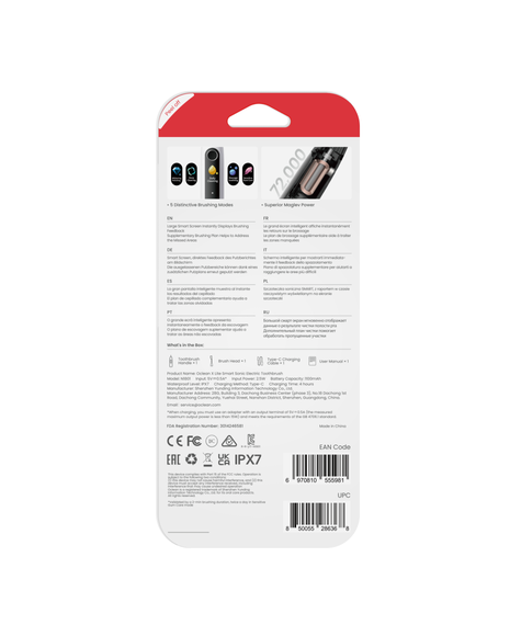 X Lite Smart Sonic Electric Toothbrush - White