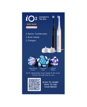 iO2 Dual Handle Electric Toothbrush Pack