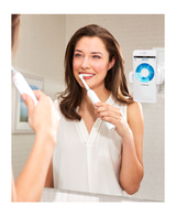 Genius 9000 Electric Toothbrush with 3 Replacement Heads & Smart Travel Case, White