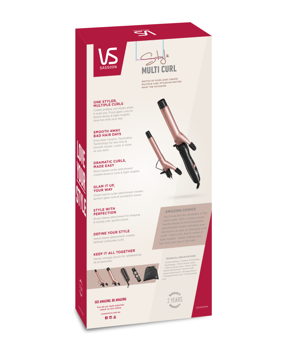 VS Sassoon Style Multi Curl Shaver Shop
