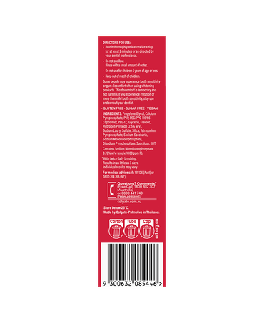 Optic White Luminous Express 2% Toothpaste - 85g