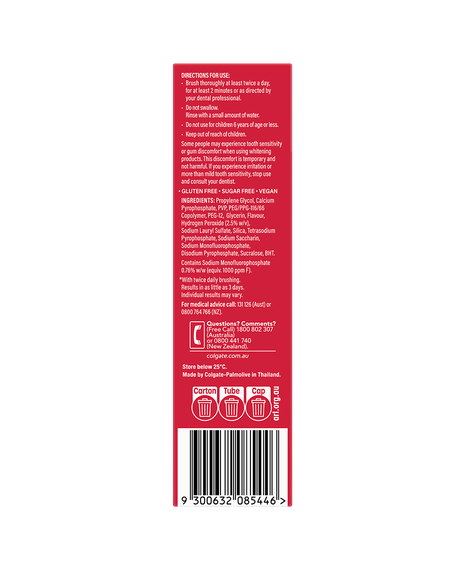 Optic White Luminous Express 2% Toothpaste - 85g