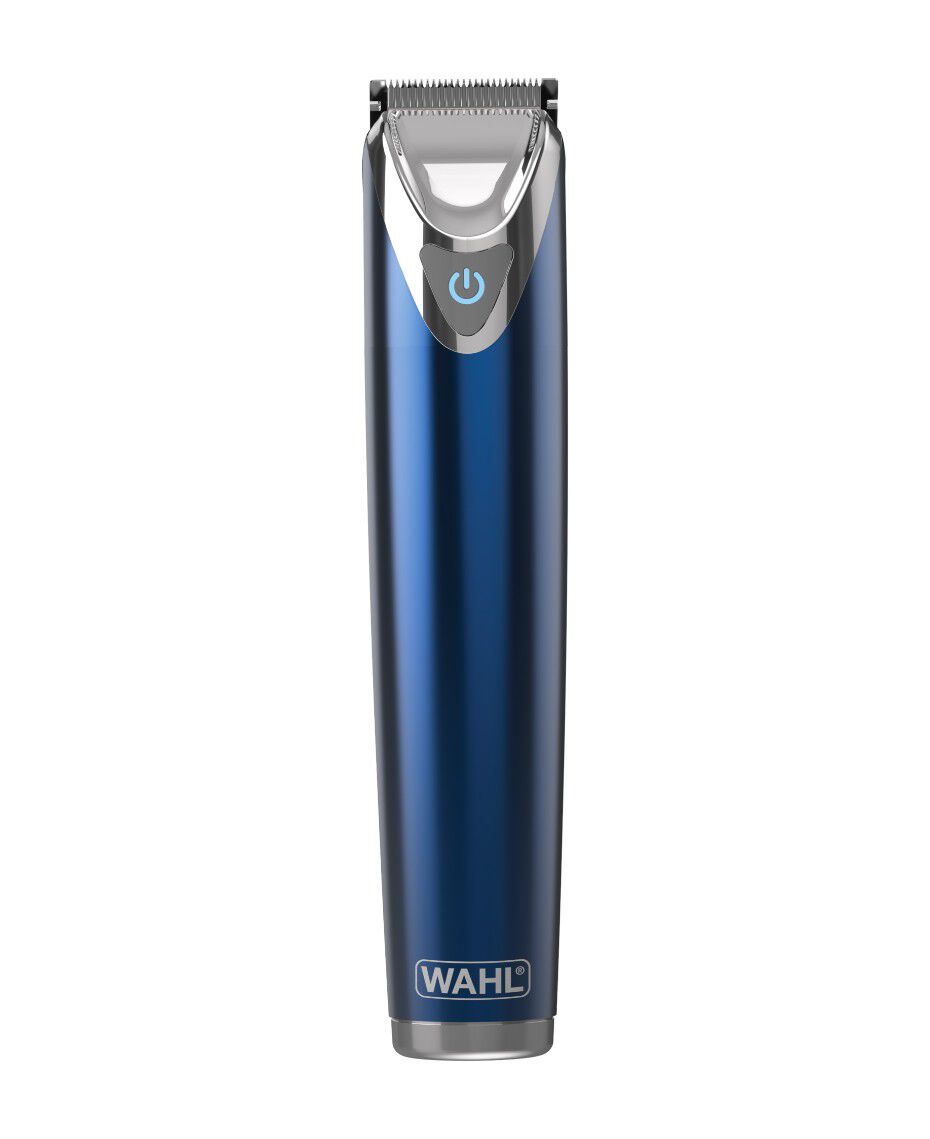 Wahl Stainless Steel Lithium Ion Beard Trimmer Blue Shaver Shop