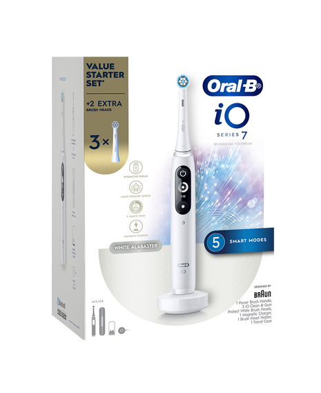 iO7 Electric Toothbrush Starter Set - White