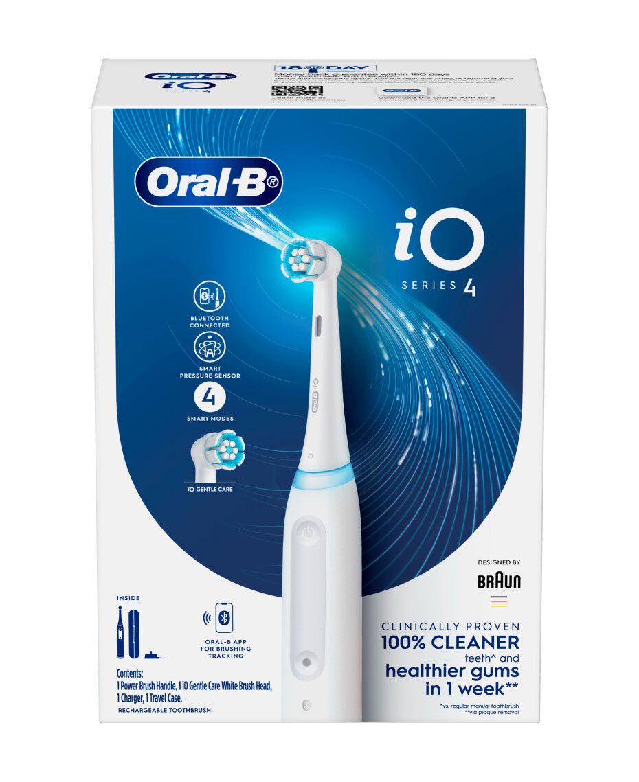 OralB iO4 Electric Toothbrush White Shaver Shop