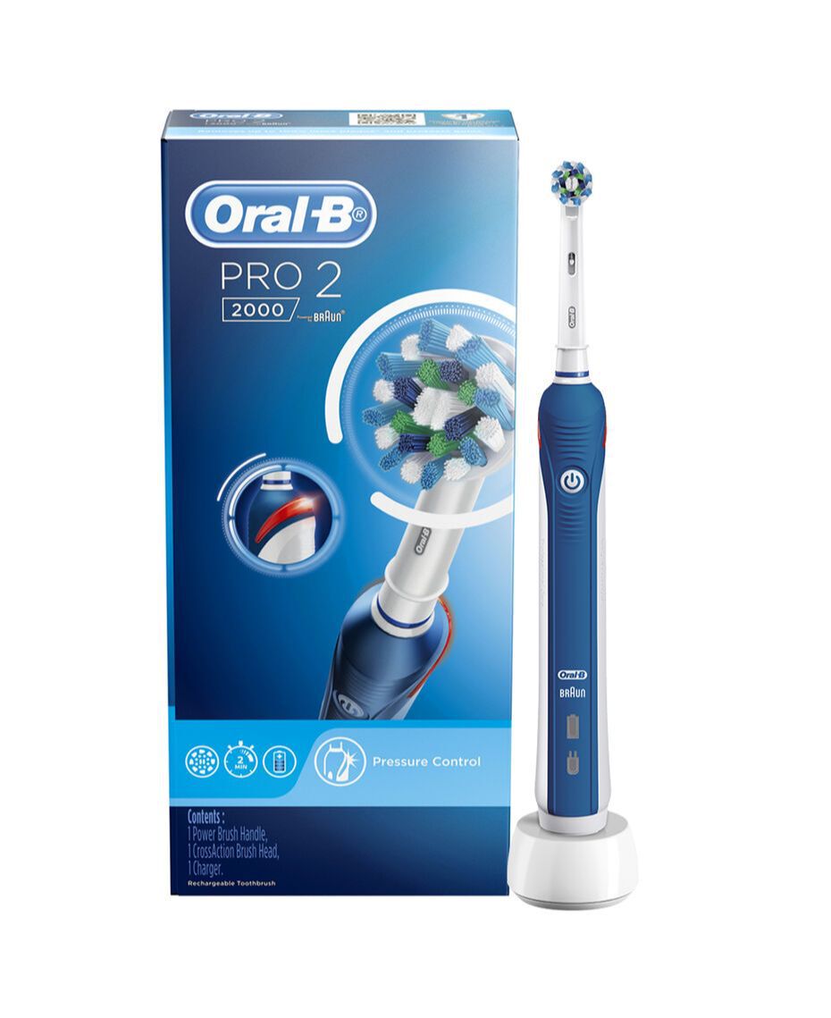Oral B Pro 2000 Electric Toothbrush Dark Blue Shaver Shop