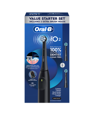 iO2 Electric Toothbrush Starter Set - Black